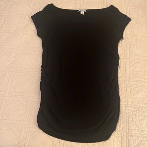 Old navy black dressy tank with side runching - size L
